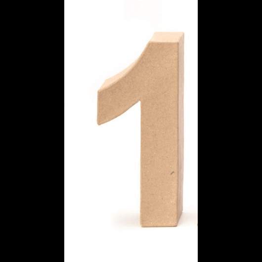 Cardboard number 1 17,5x5,5cm